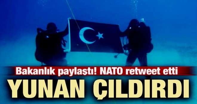 NATO retweet etti! Yunanistan'ı çıldırtan fotoğraf