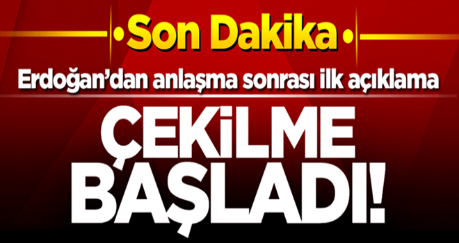 Başkan Erdoğan'dan ABD ile anlaşma sonrası ilk açıklama!