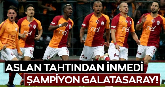 Spor Toto Süper Lig'de Şampiyon Galatasaray oldu