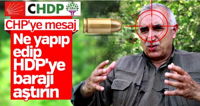 Terör örgütü PKK, HDP'ye oy istedi