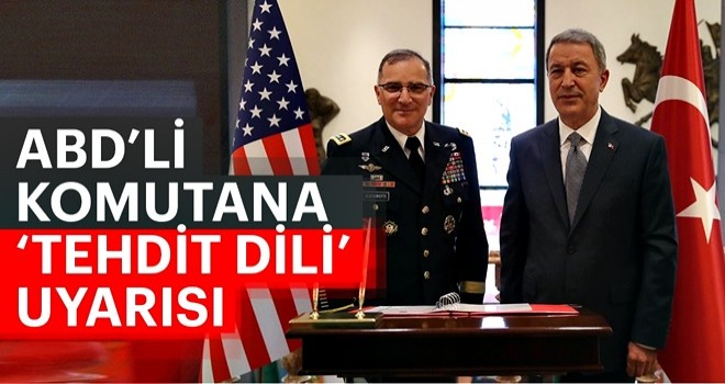 ABD’li komutana ‘tehdit dili’ uyarısı