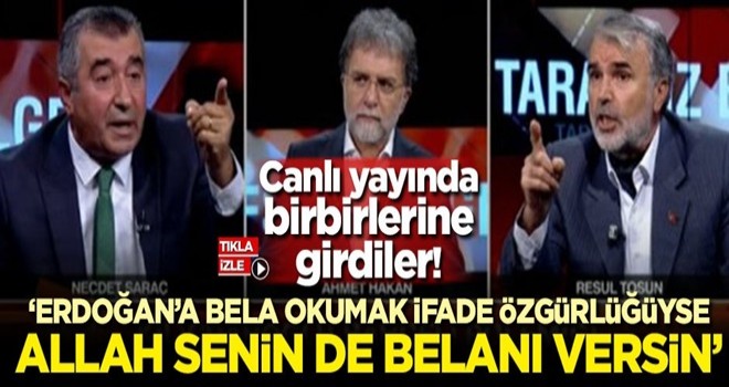 'Erdoğan'a bela okumak ifade özgürlüğüyse Allah senin de belanı versin'