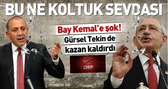 CHP'de kavga büyüyor! Gürsel Tekin de isyan etti