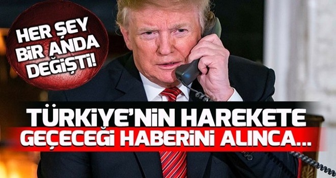 Türkiye'nin harekete geçeceğini anlayan Trump bakın ne yaptı! .