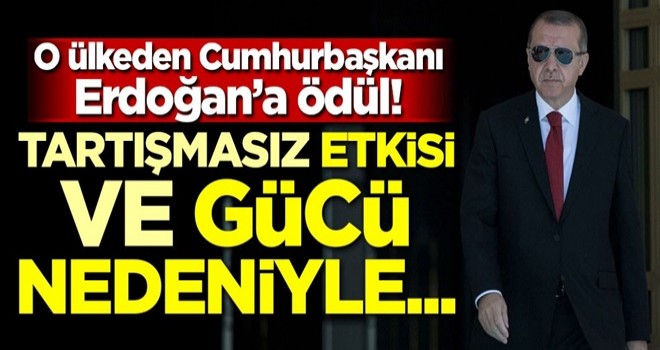 Nijerya'dan Cumhurbaşkanı Erdoğan'a Küresel Müslüman Kişilik ödülü