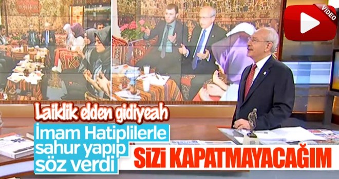 Kemal Kılıçdaroğlu, imam hatiplilerle buluştu