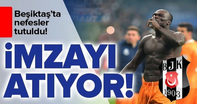 Aboubakar, Beşiktaş'a imzayı atıyor .