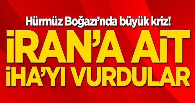 İran'a ait İHA'yı vurdular