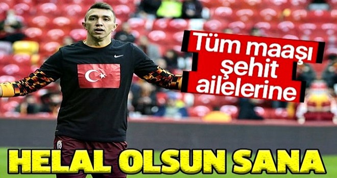 Fernando Muslera'dan duygulandıran hareket! Tüm maaşı şehit ailelerine!