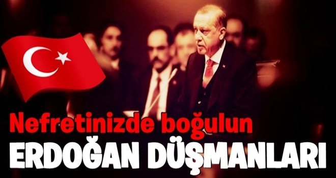 Nefretinizde boğulun, Erdoğan düşmanları!