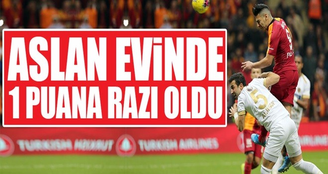 Aslan evinde 1 puana razı oldu