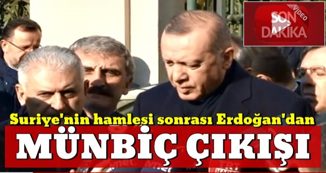 Başkan Erdoğan'dan 'Münbiç' açıklaması