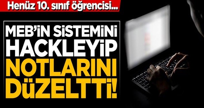 MEB'in sistemini hackleyerek notlarını düzelten öğrenciye gözaltı