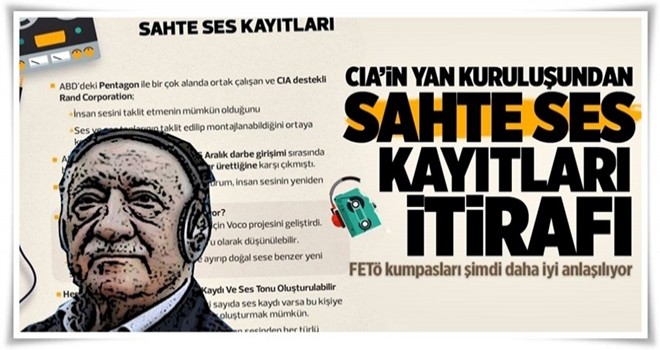 FETÖ kumpaslarının vazgeçilmezi sahte ses kayıtları gerçeği .