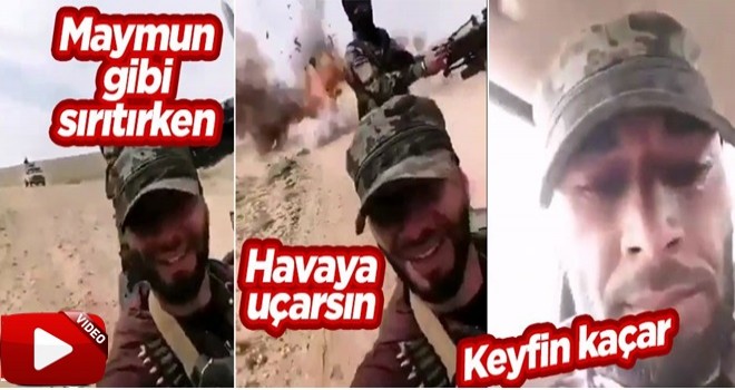 YPG'li teröristler böyle havaya uçtu!