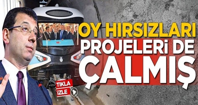 Oy hırsızları projeleri de çalmış