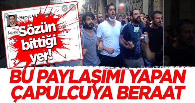 Sözün bittiği yer! Bu paylaşımı yapan Mehmet Ali Alabora beraat