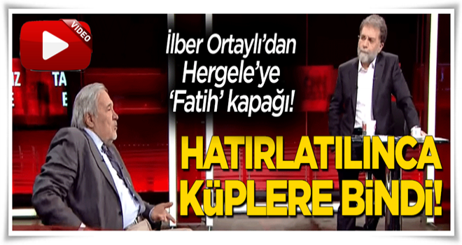 İlber Ortaylı'dan Hergele Ahmet Hakan'ı kızdıran kapak! Hatırlatılınca küplere bindi