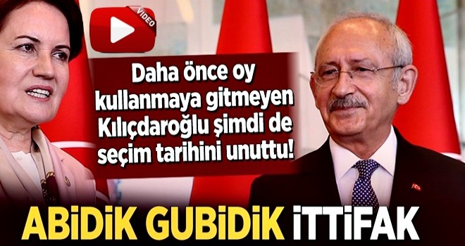 Bu sefer de seçim tarihini UNUTTU !