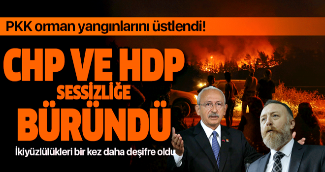 Orman yangınlarını PKK üstlendi! CHP ve HDP sessizliğe büründü .