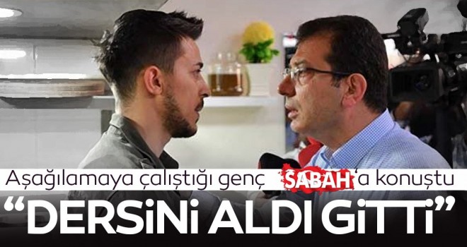 İmamoğlu'nun aşağılamaya çalıştığı esnaf SABAH'a konuştu: Ders vermeye kalktı dersini aldı gitti