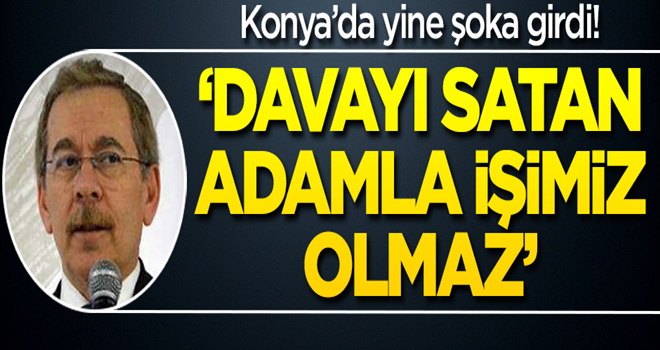 Konya'da Abdüllatif Şener'e yine tepki