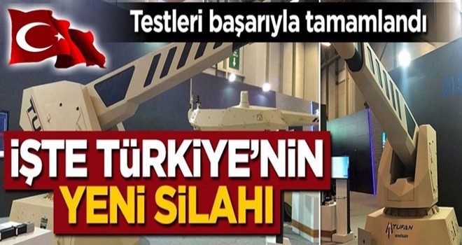 Test atışları başarıyla tamamlandı! İşte Türkiye'nin yeni silahı