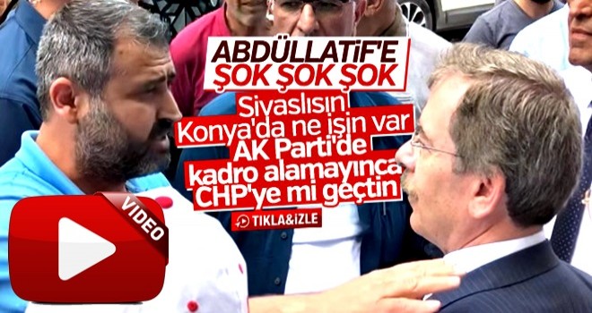 Abdüllatif Şener'e Konya'da büyük şok!