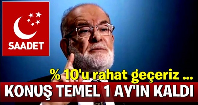 Karamollaoğlu 'anketler yalan söylüyor' deyip oy oranını açıkladı!