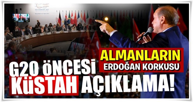 Almanya'dan küstah açıklama