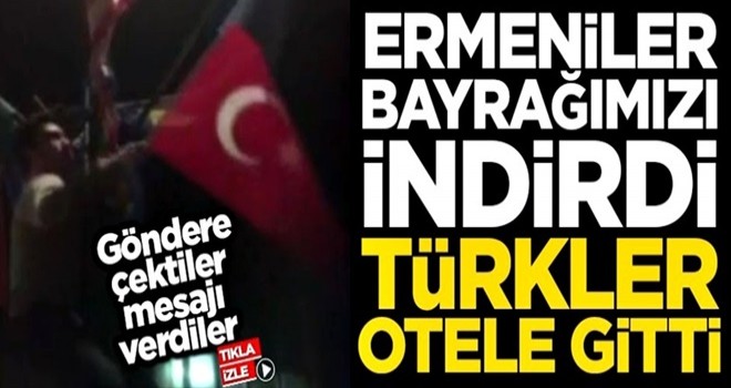 Bosna'da Ermeniler, oteldeki Türk bayrağını indirdi... Türkler otele gidip mesajı verdi!