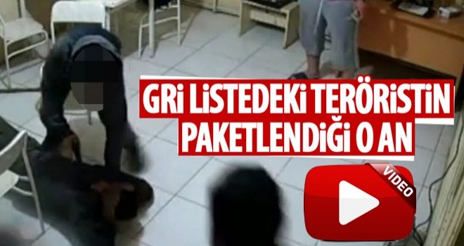 Gri listedeki teröristin yakalanma anı