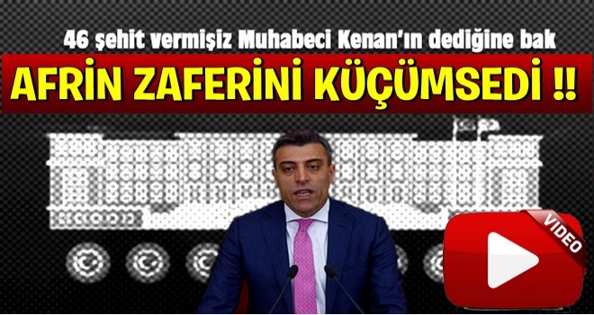 CHP'li Öztürk Yılmaz Afrin zaferini küçümsedi