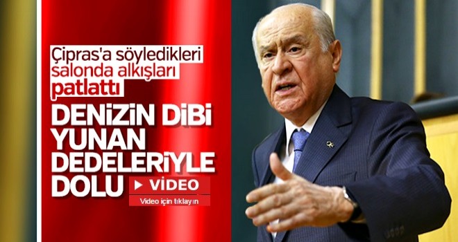 Devlet Bahçeli'den Çipras'a tepki