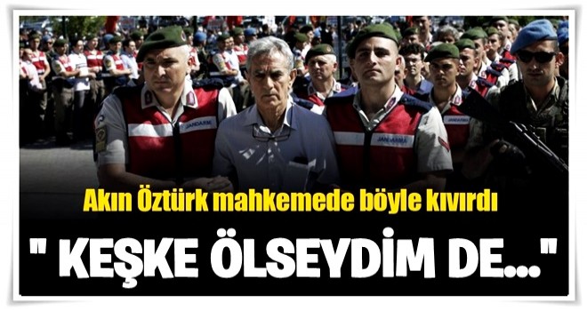 Akıncı Üssü davasında bir numaralı asker sanık savunma yapıyor