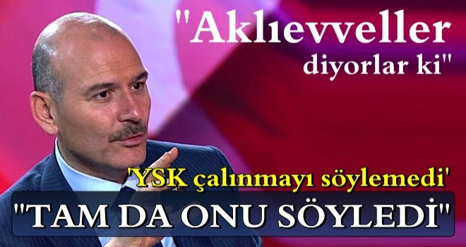 "Aklıevveller diyorlar ki 'YSK çalınmayı söylemedi' Tam da onu söyledi..."