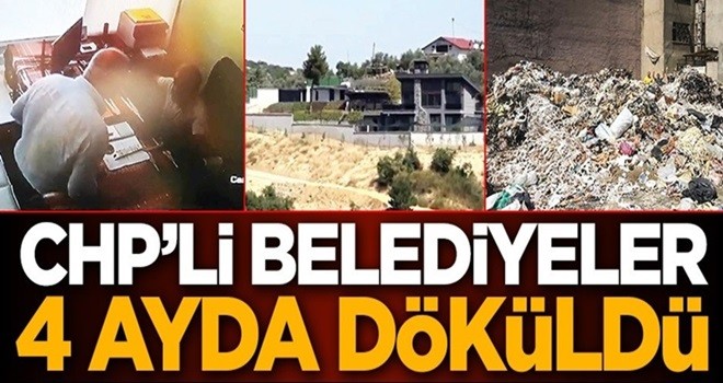 CHP’li belediyeler 4 ayda döküldü