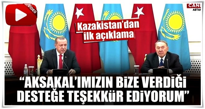 Cumhurbaşkanı Erdoğan Kazakistan'da konuştu