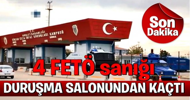 Ankara'da 4 FETÖ Sanığı, Duruşma Salonundan Kaçtı