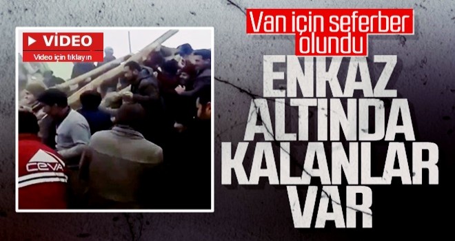 Van'daki deprem sonrası çok sayıda enkaz altında olan var