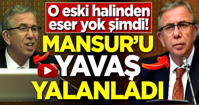 O eski halinden eser yok şimdi! Mansur'u Yavaş yalanladı