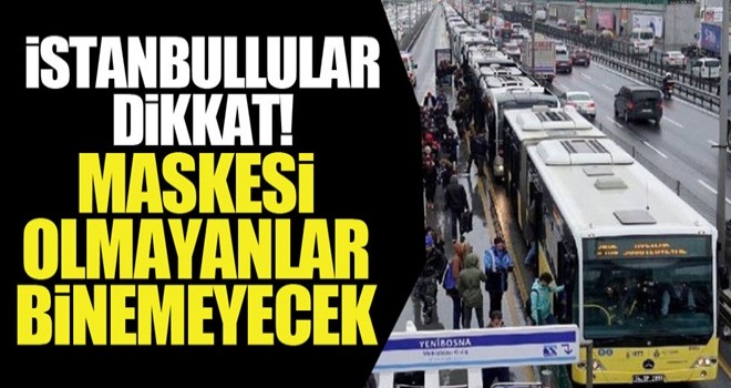 İstanbul'da toplu taşımaya virüs önlemi!