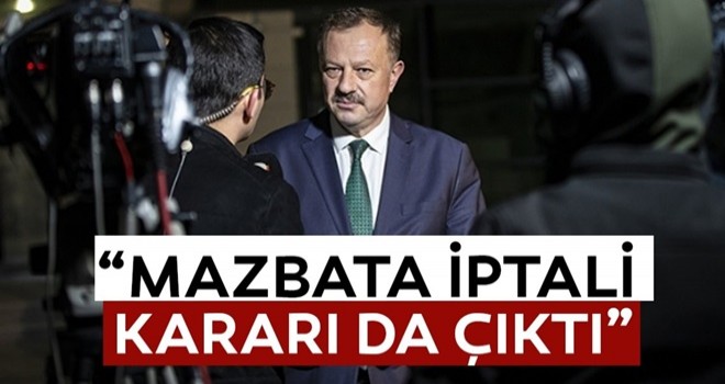 Recep Özel: Mazbata iptali kararı da çıktı