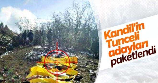 Tunceli'de eylem hazırlığı yapan teröristlerin son hali