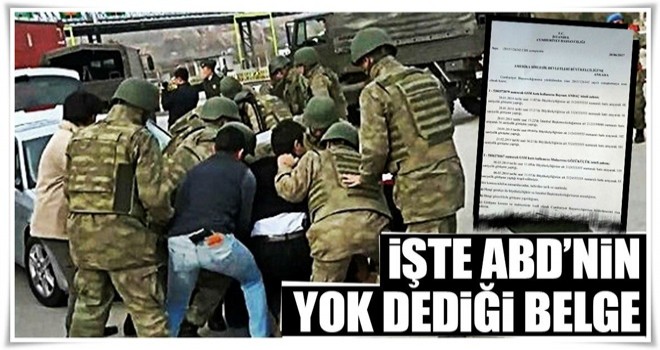 İşte ABD’nin yok dediği belge