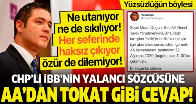 Murat Ongun'un ‘Haliç’ yalanı elinde patladı! AA'dan görüntülü cevap