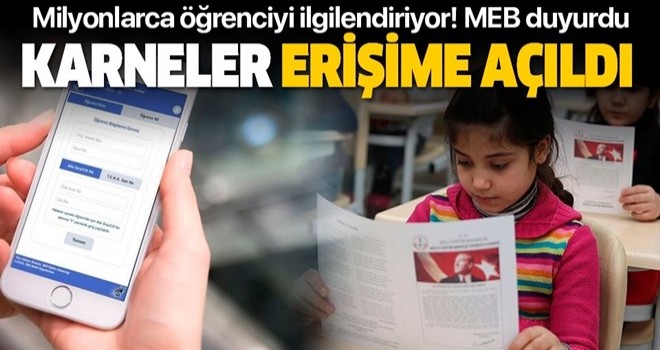 Karneler e-okul üzerinden erişime açıldı