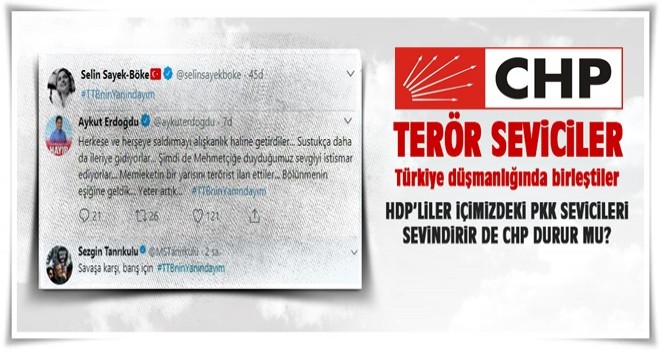 CHP'den Terör Sevici Tabipler Birliği'ne destek