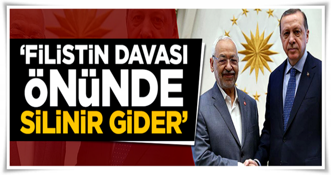 ''Filistin davası önünde silinir gider''