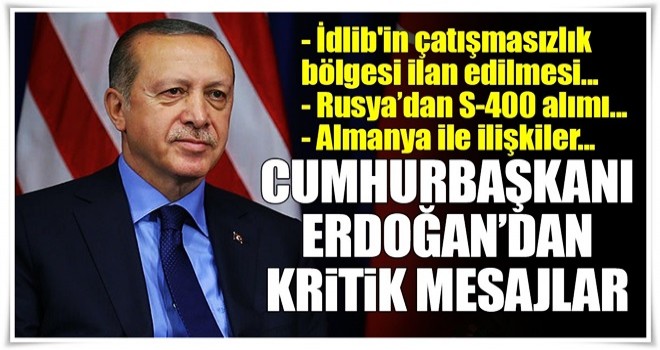 Cumhurbaşkanı Erdoğan'dan ABD'de flaş mesajlar!